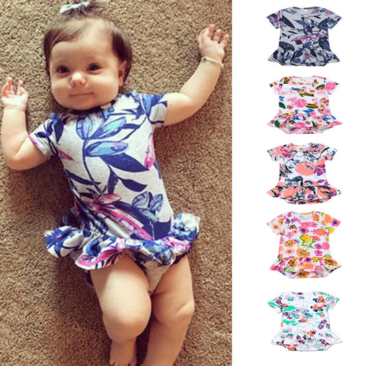 Kids Tales Blossom Belle Cotton-Blend Baby Girl Romper