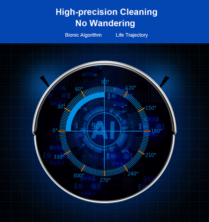 LIECTROUX C30B robot vacuum cleaner cleaning hardwood floor with circular design and sensors for automatic dirt removal.
