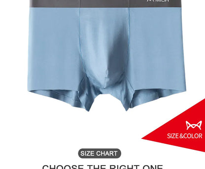 MiiOW Modal Men's Underwear 3Pcs Antibacterial Boxer Shorts - ShopHub