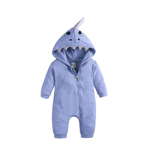 Kids Tales Bunny Hugs Cotton-Blend Hooded Baby Romper