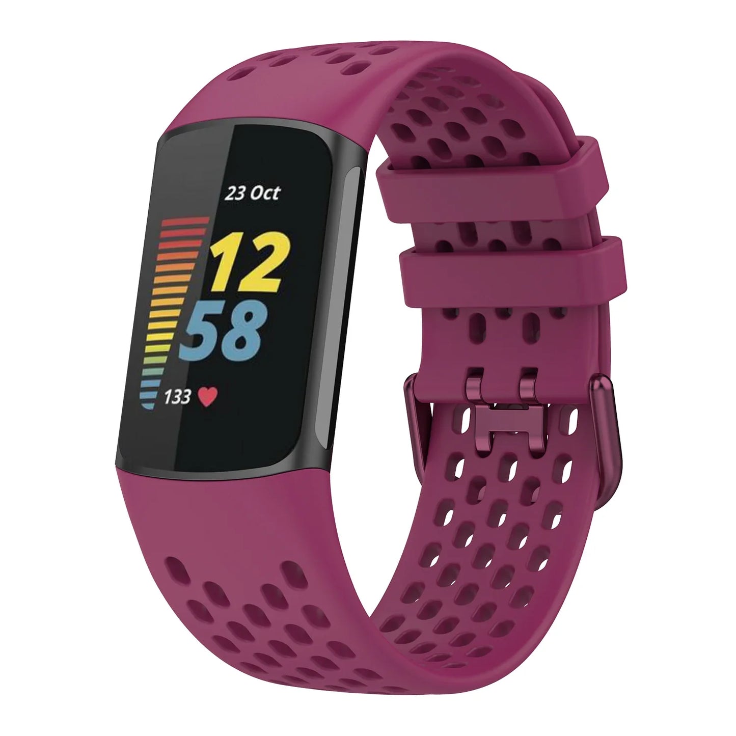 Silicone Sports Strap for the Fitbit Charge 5/6 Series (12 colours available) Habicare