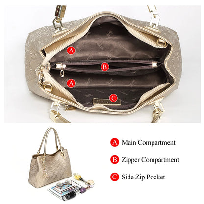 FOXER Cowhide Leather Women's Shoulder Bag