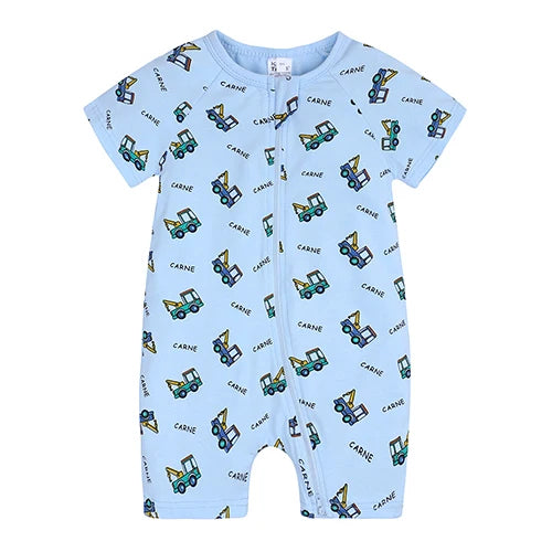 Kids Tales Sunny Side Cotton-Blend Zip Baby Romper