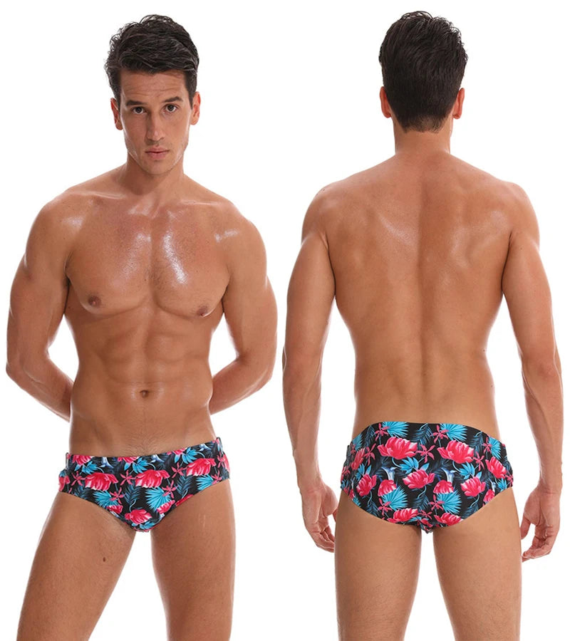 Men's swim briefs by ShopHub NZ, featuring a sleek design and comfortable fit, suitable for swimming and beachwear.