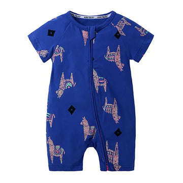 Kids Tales Sunny Side Cotton-Blend Zip Baby Romper