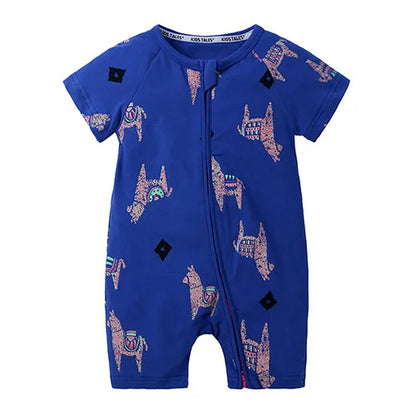 Kids Tales Sunny Side Cotton-Blend Zip Baby Romper