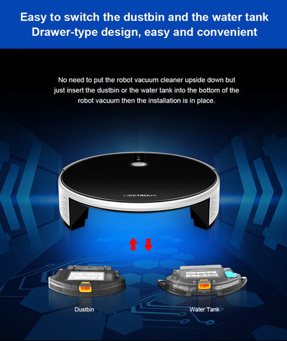Liectroux Lilin C30B robot vacuum cleaner navigating a home floor, designed for efficient cleaning and smart home automation.