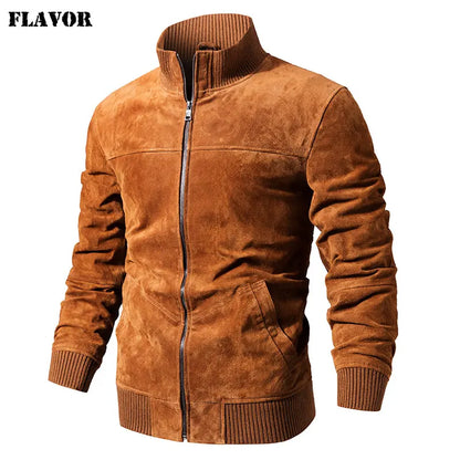 FLAVOR Men's Pigskin Leather Jacket – Downtown Edge