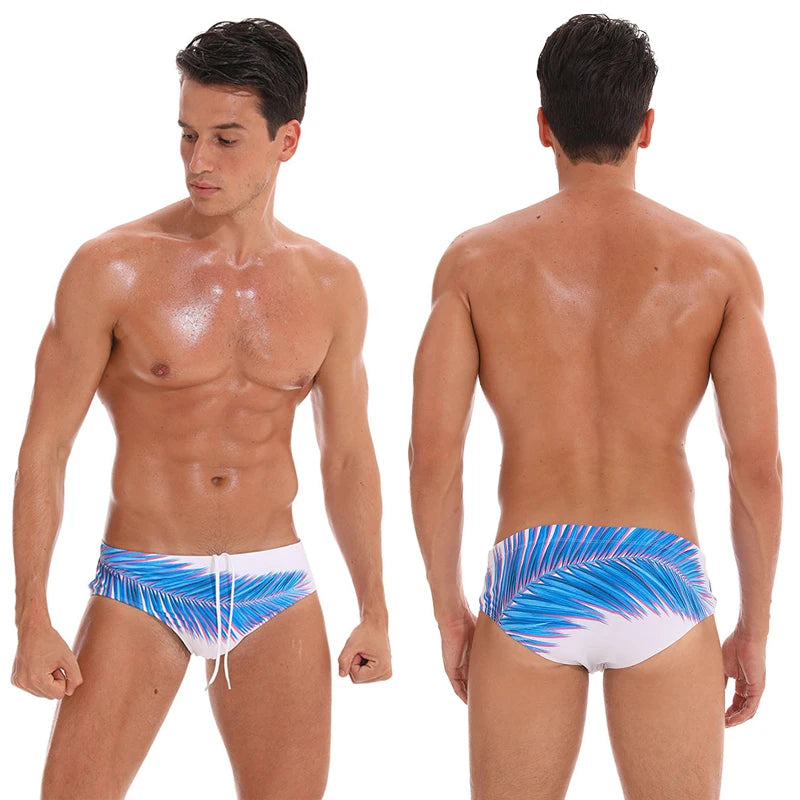 Men's swim briefs by ShopHub NZ, stylish and comfortable swimwear for men, featuring a sleek design and secure fit.