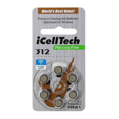 Hearing Aid Batteries (Box of 60 Batteries)