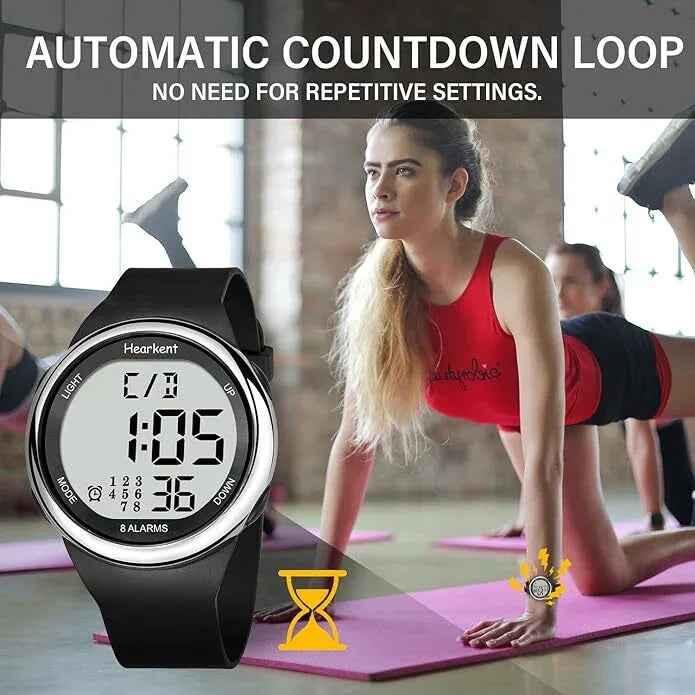 Hearkent Atomic Watch with Vibrating 8 Alarms