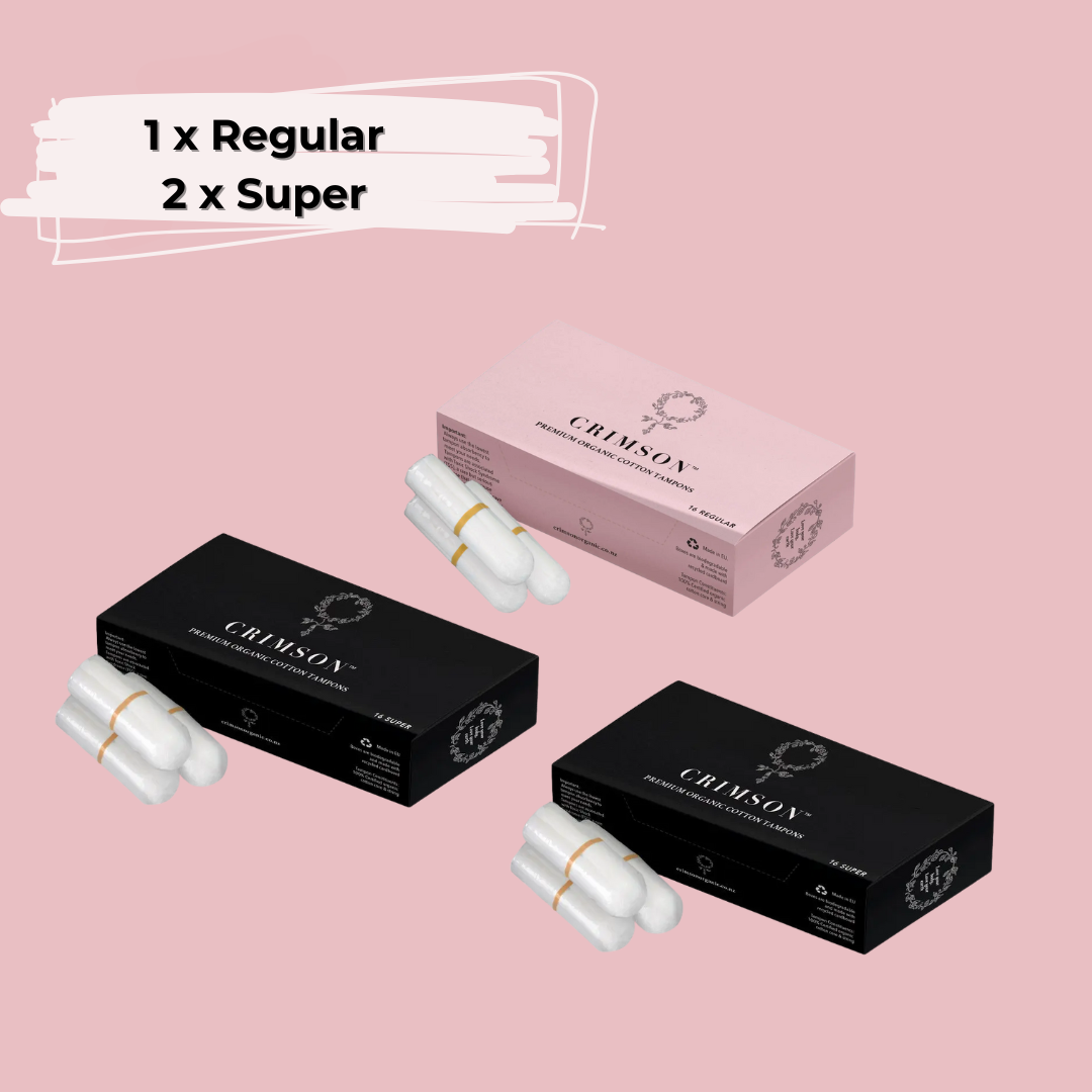 Heavy Flow Organic Tampon Bundle – 2 x super and 1 x regular - ShopHub