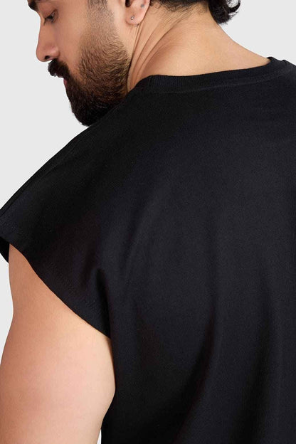 Heavyweight Capsleeves Tank Black