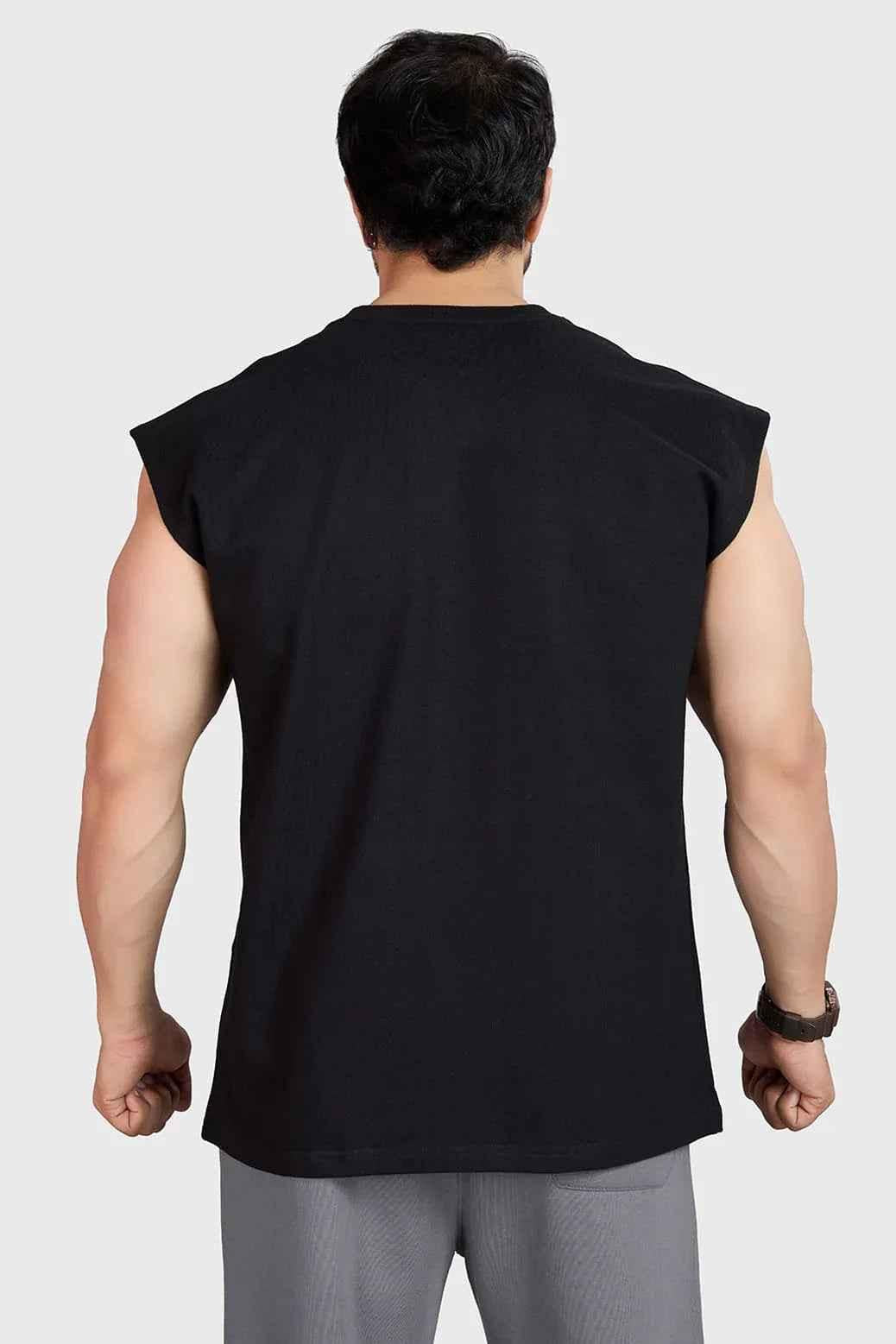 Heavyweight Capsleeves Tank Black