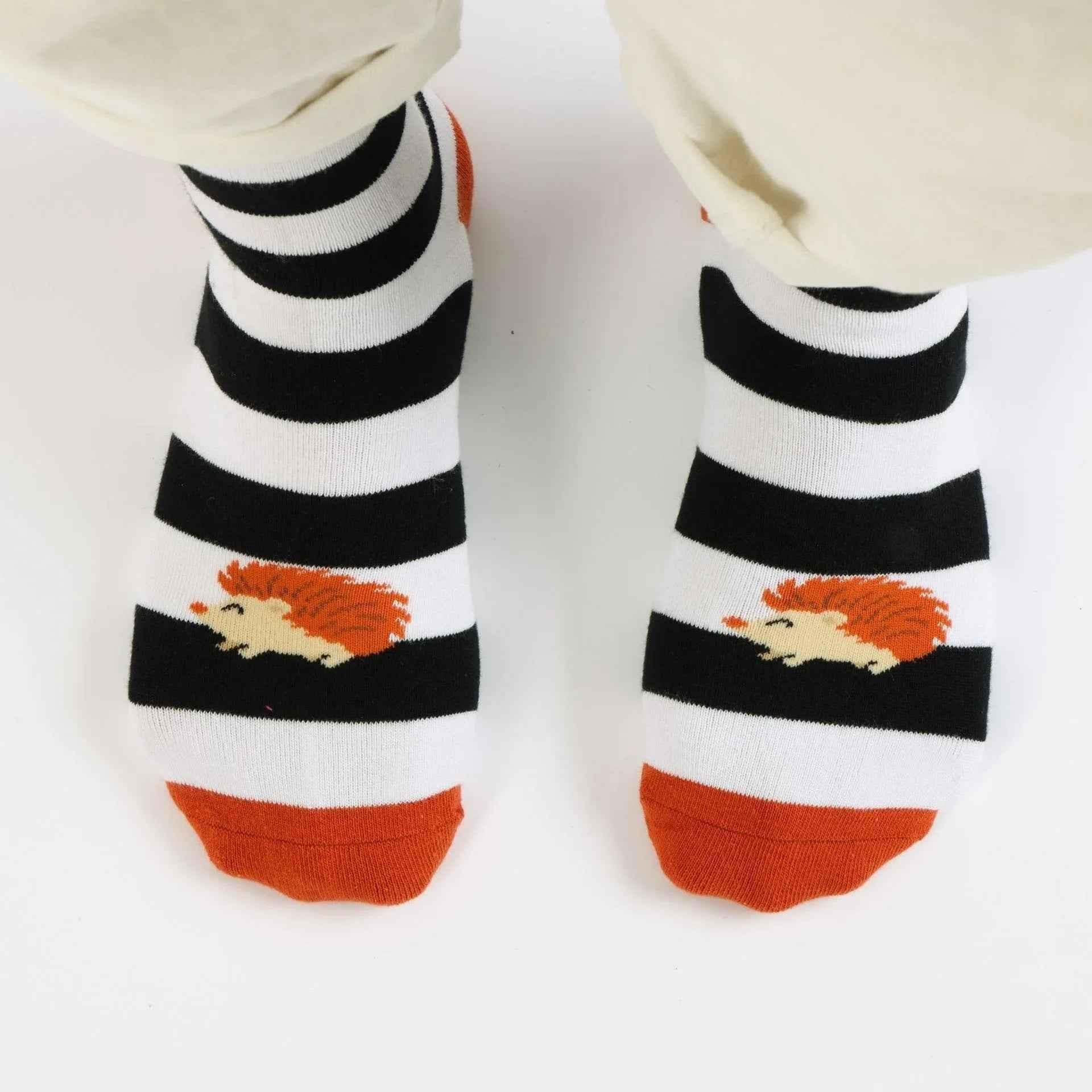 Save the Striped Hedgehog Bamboo Socks