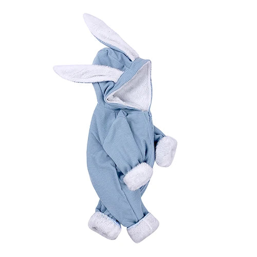 Kids Tales Bunny Hugs Cotton-Blend Hooded Baby Romper