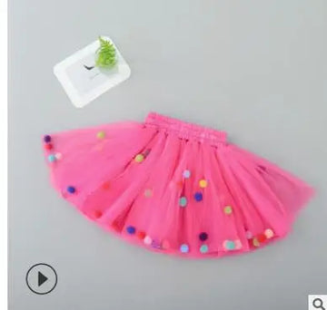 Kids Tales Party Pop Tulle Tutu Skirt for Girls
