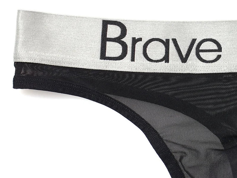 BRAVE PERSON Transparent Men's Briefs - Low-Waist Mesh Gauze Breathable Underwear - ShopHub
