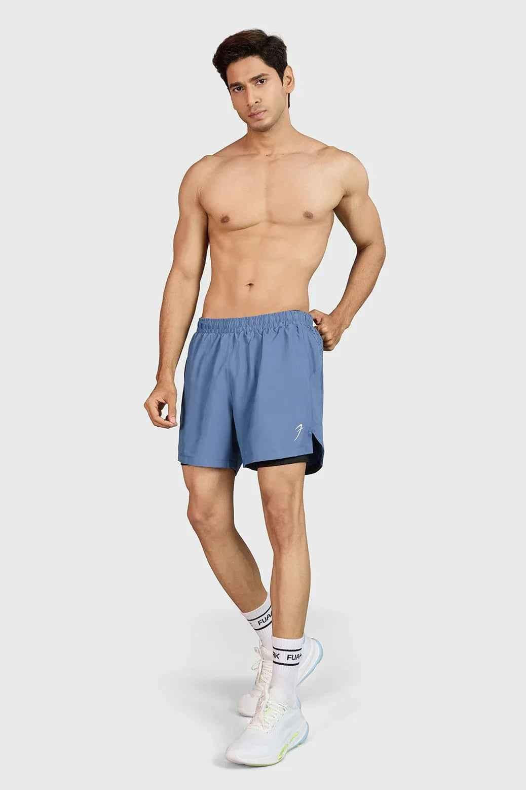 Hyper 5" Running  Shorts Light Grey