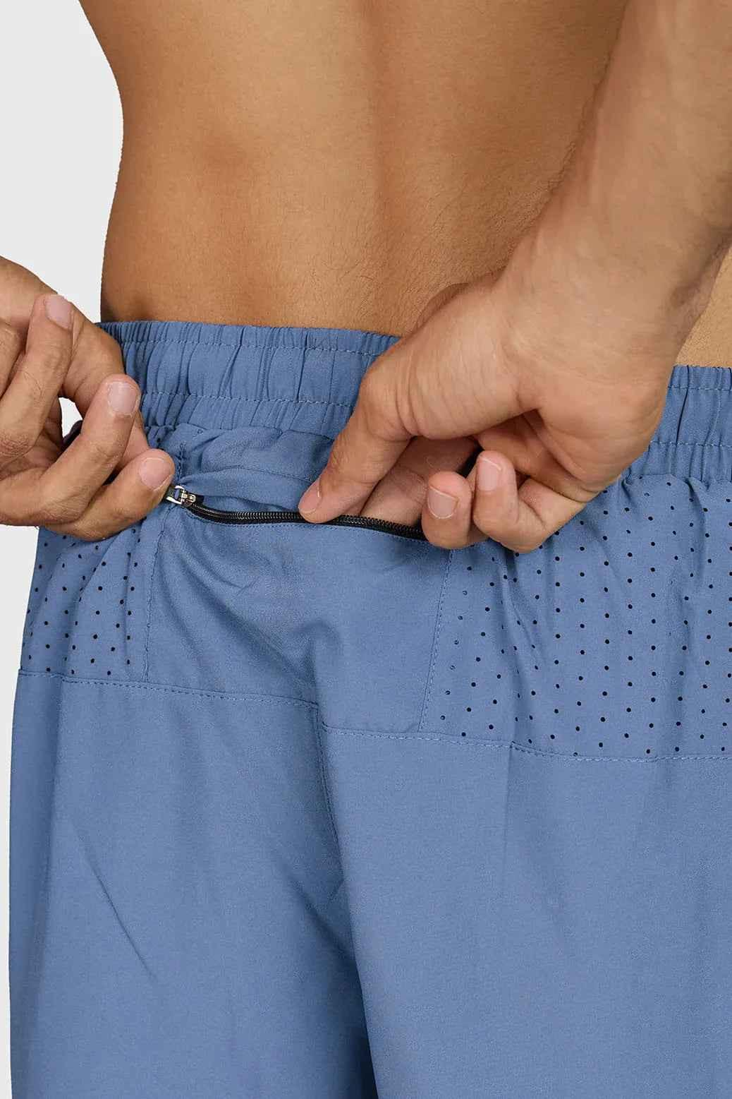 Hyper 5" Running  Shorts Light Grey