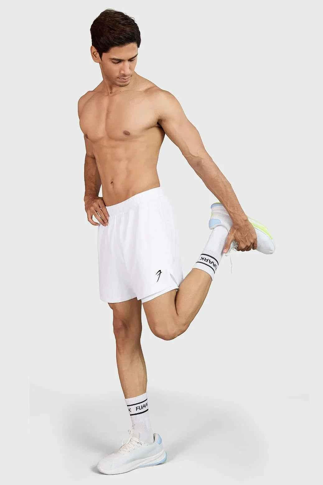 Hyper 5" Running  Short White