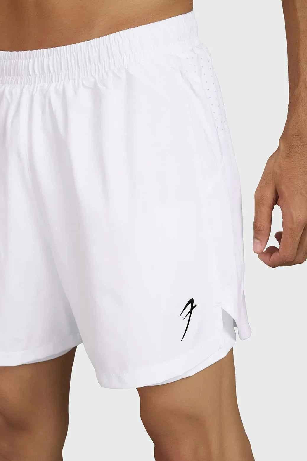 Hyper 5" Running  Short White