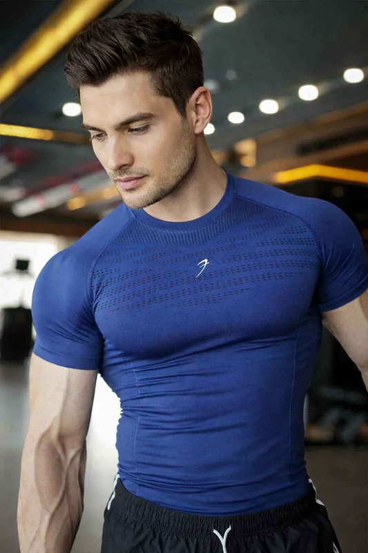 Power Seamless T-shirt Blue/Logo