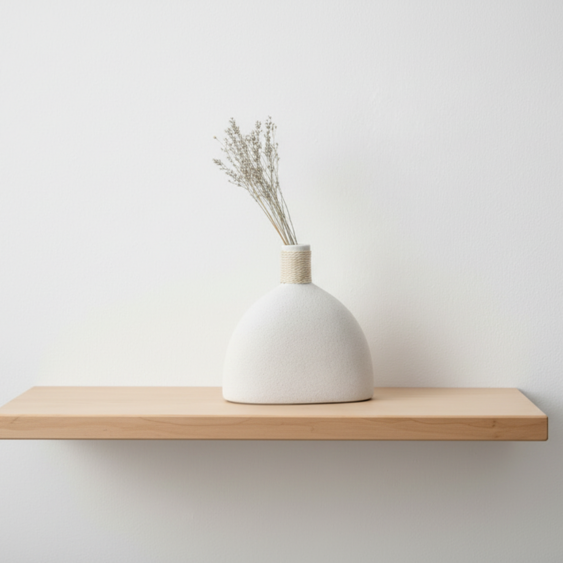 Frankly Cotton White Textured Sculptural Vase Nest & Stem Homewares