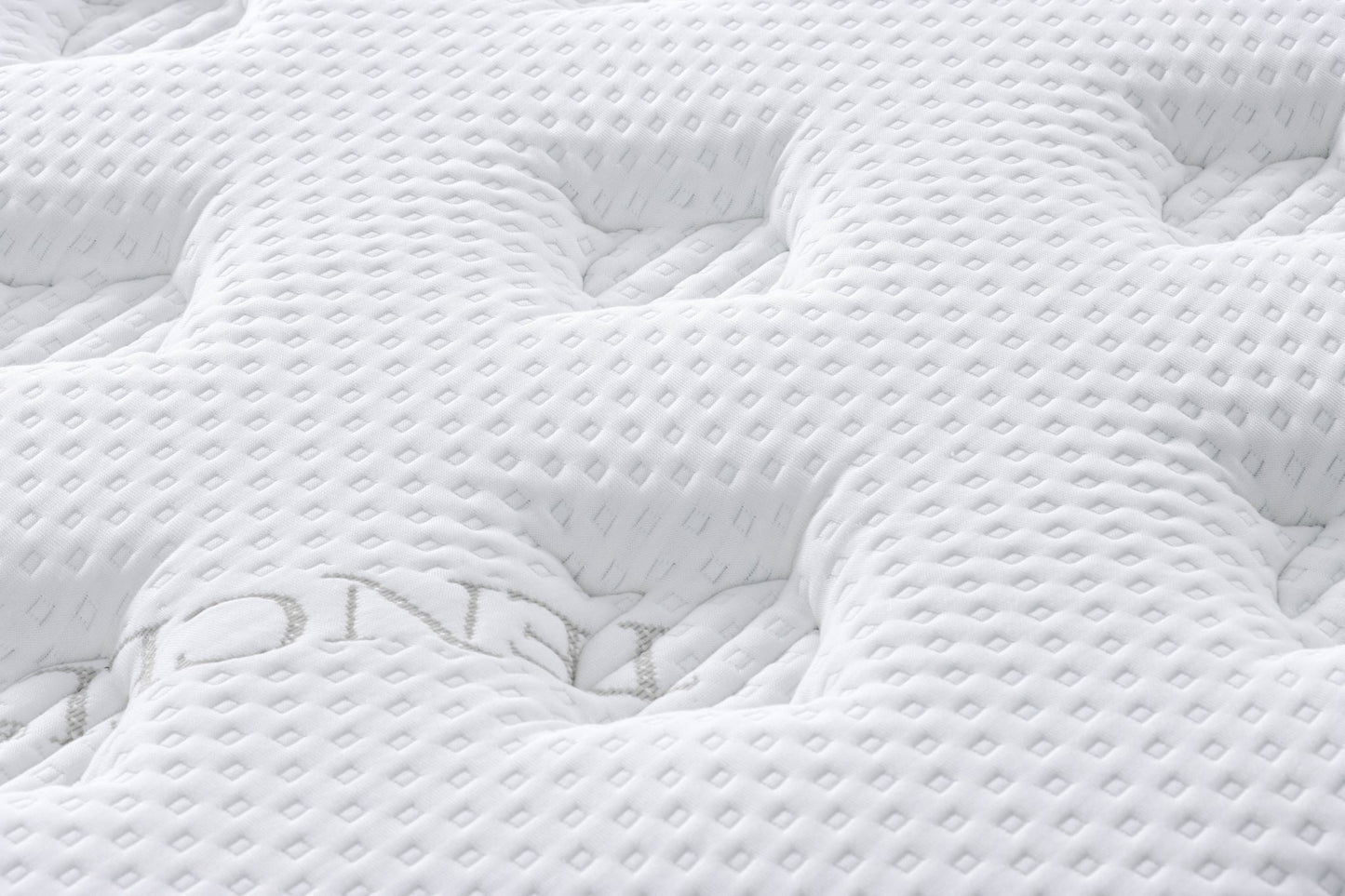 Superking Abbotts Pocket Spring mattress with Tencel fabric by sue-e furniture, showing plush surface and supportive pocket springs.