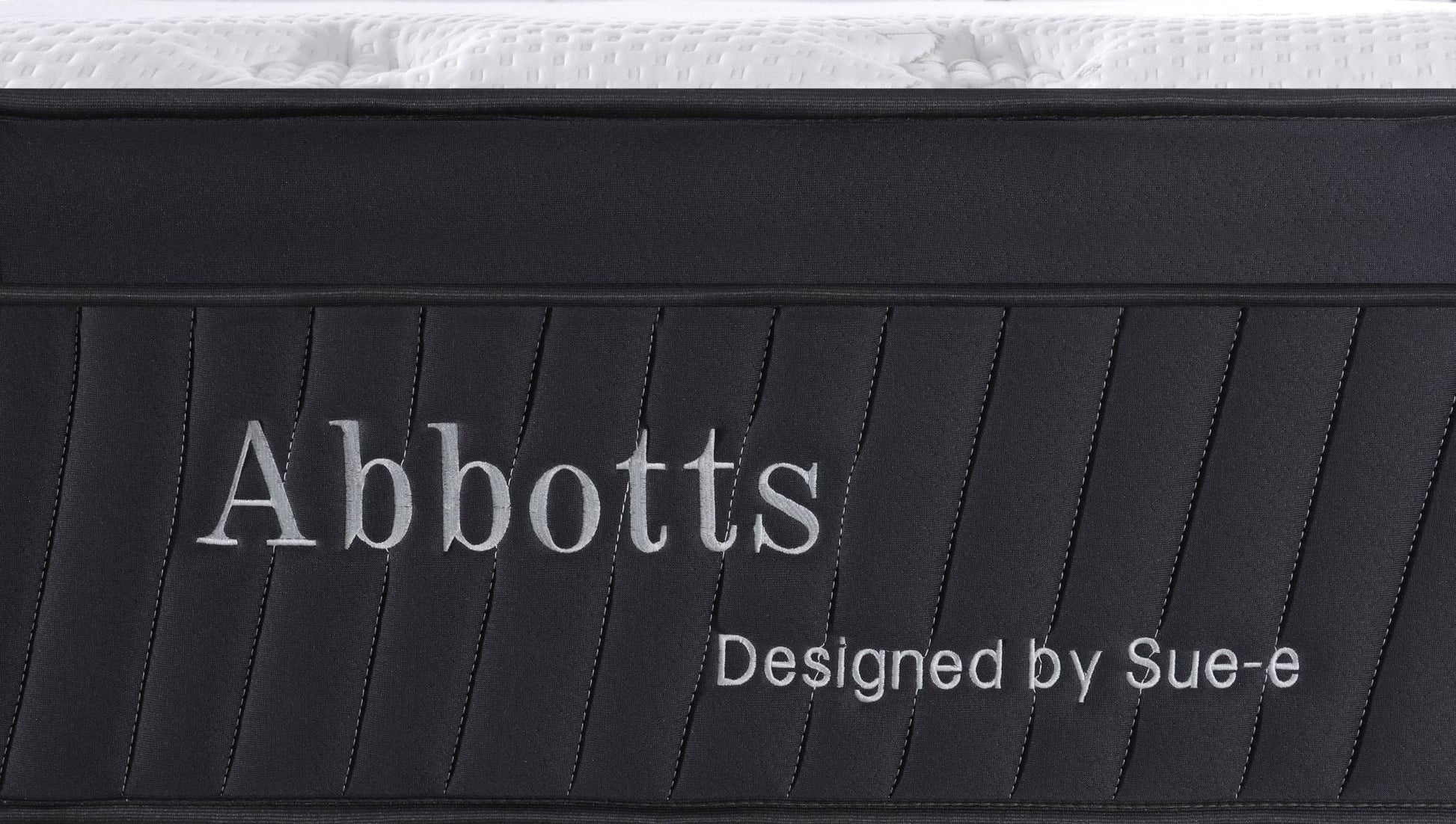 Superking Abbotts Pocket Spring mattress with Tencel fabric by sue-e furniture, showcasing plush surface and supportive construction.