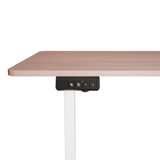 Electra Ergo Single Motor Sit Stand Desk Walnut 1.4m sue-e furniture