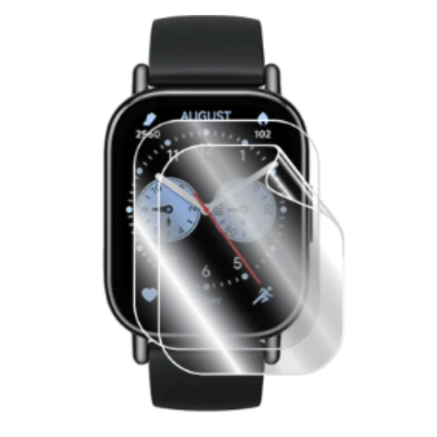 Hydrogel screen protector for Redmi Watch 5 Lite, pack of 6, transparent watch case to protect and enhance the smartwatch display.