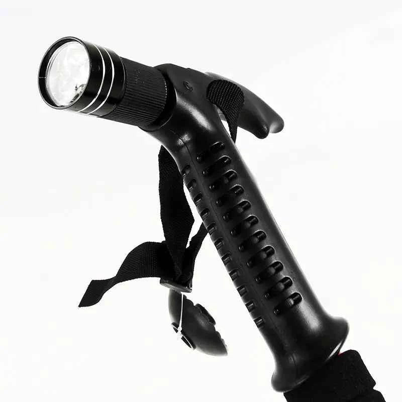Outdoor Folding Ultra-Light Trekking Poles - 4-Section Aluminum Alloy Hiking Poles 500g | Compact & Portable