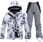 Ski Suit Men's and Women's - Waterproof Windproof Winter Snow Suit | Unisex 2-Piece Set
