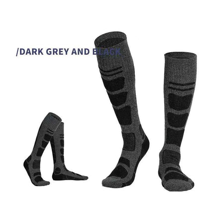 Over The Knee Wool Hiking Socks for New Adventures - Brushed High Tube Trail Socks