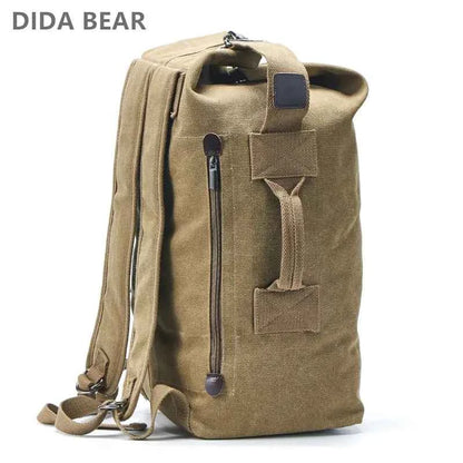 Waterproof Canvas Hiking Backpack - High Capacity Travel Pack in 2 Sizes | Outdoor Adventure Rucksack