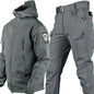 Outdoor Shark Skin Warm Camouflage Jacket and Pants Set - Tactical Softshell Fleece-Lined | Military Style Mead's Supply & Equipment Outfitters limited