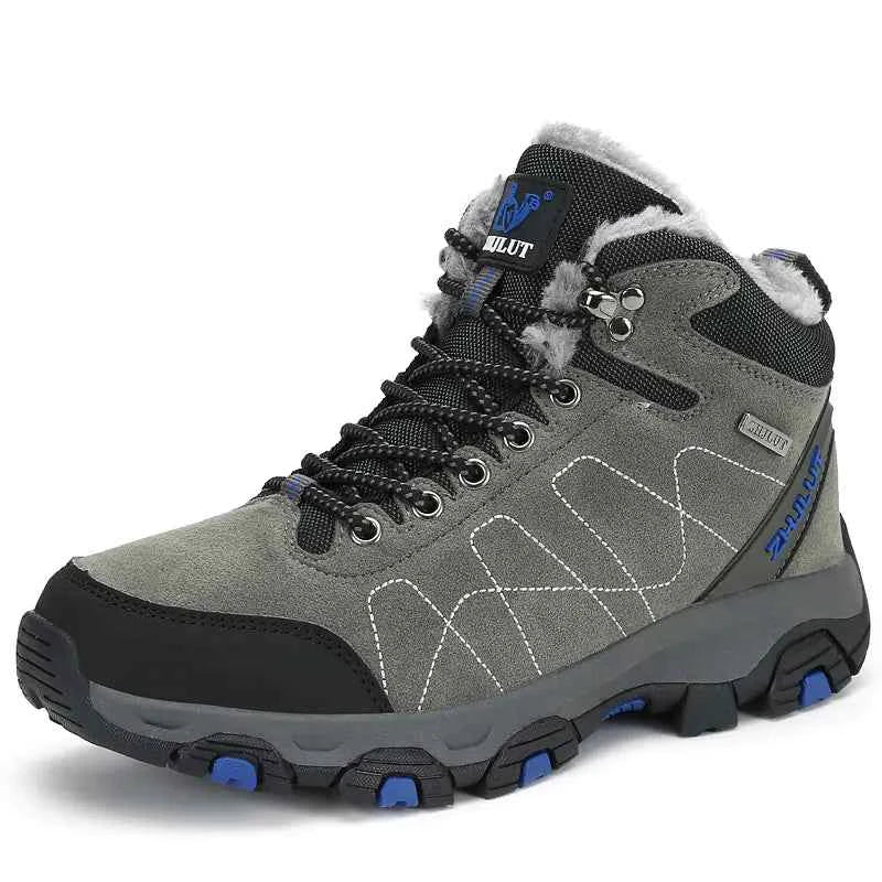 High-Top Cotton Boots for Couples - Winter Hiking Shoes