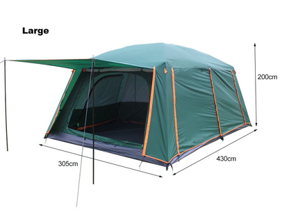 Family Tent –Double layers Waterproof-3 Size Two Colours Aavailable ECOTREK