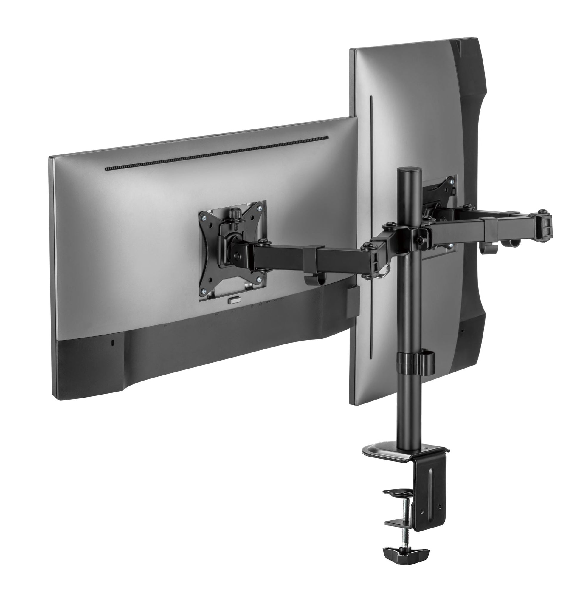 Locktight Dual-Monitor steel articulating mount sue-e furniture