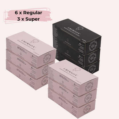 Medium Flow Organic Tampons - 6 Month Supply - ShopHub