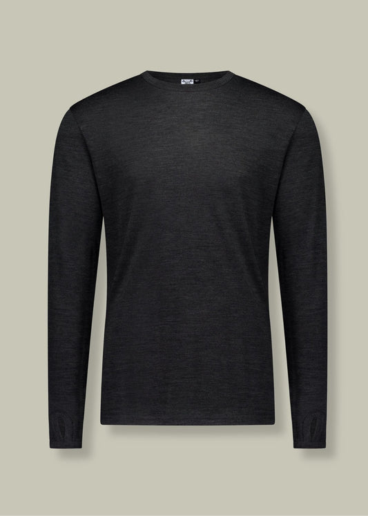 Men's OG Long Sleeve - 100% Merino Wool, Slate Grey Merino 365 NZ