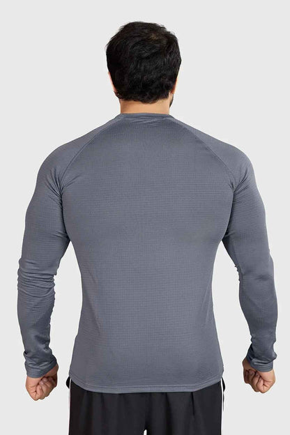 Midnight Fullsleeves T-shirt Light Grey