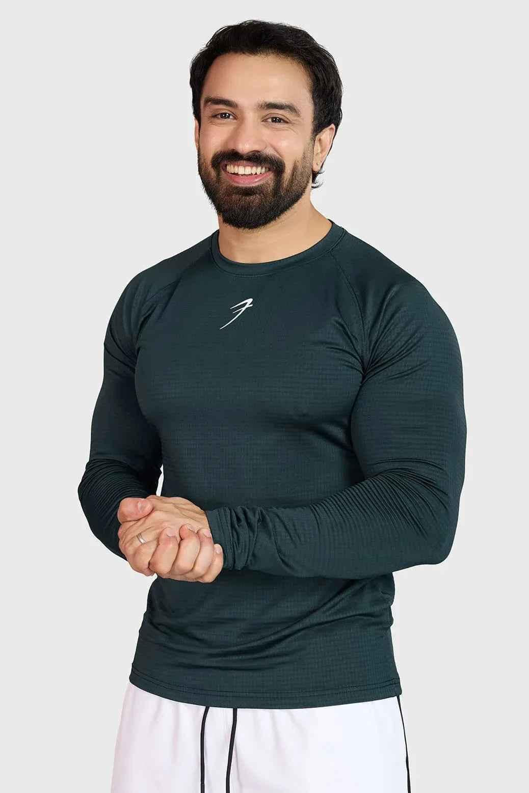 Midnight Fullsleeves T-shirt Sea Green