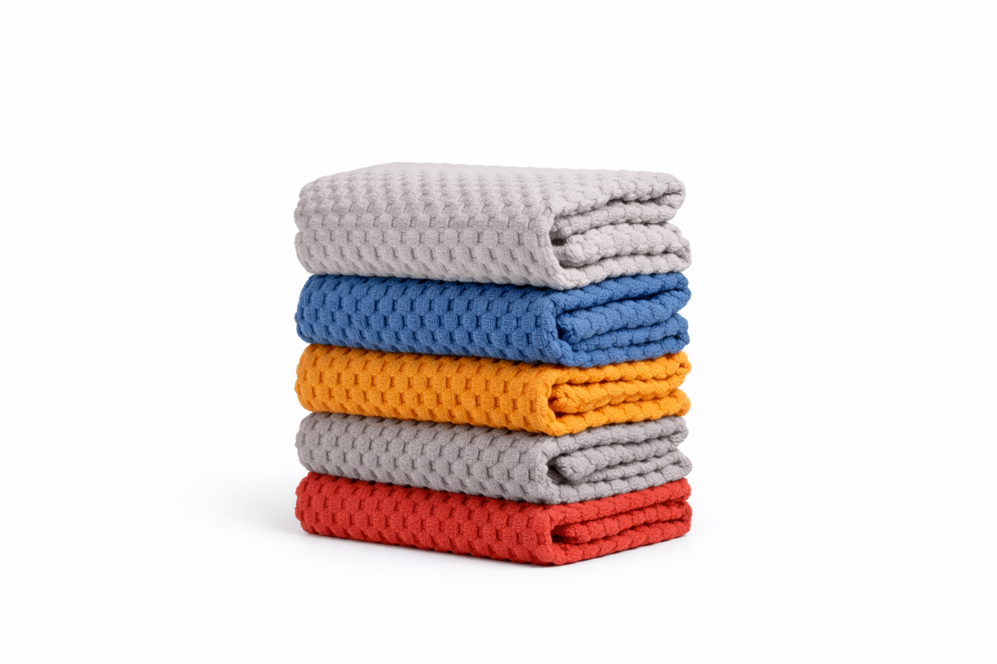Frankly Cotton Multifunctional Microfibre Ribbed Cleaning Towels (5 Pack) Nest & Stem Homewares