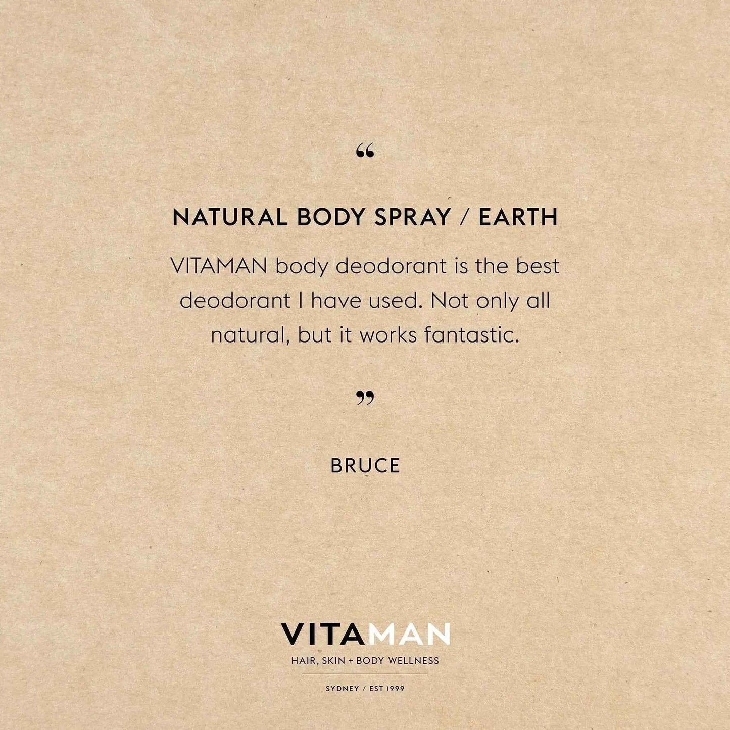 Natural Body Spray - Earth 100ml - ShopHub