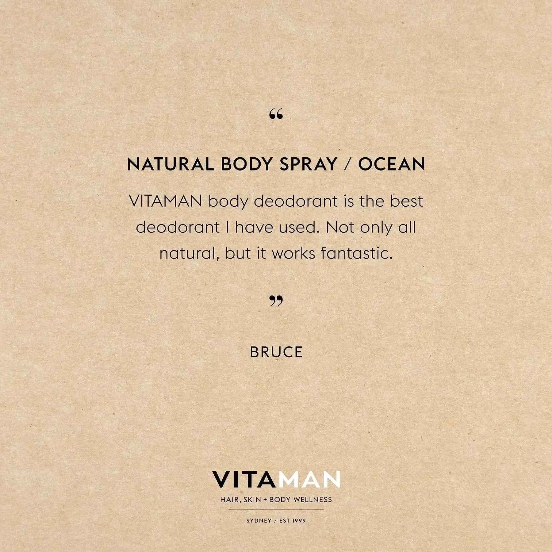 Natural Body Spray - Ocean 100ml - ShopHub