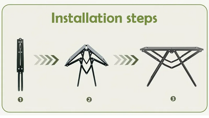 ECOTREK Modular Folding Camping Table – 58cm Portable Outdoor Table ZF10312 ECOTREK
