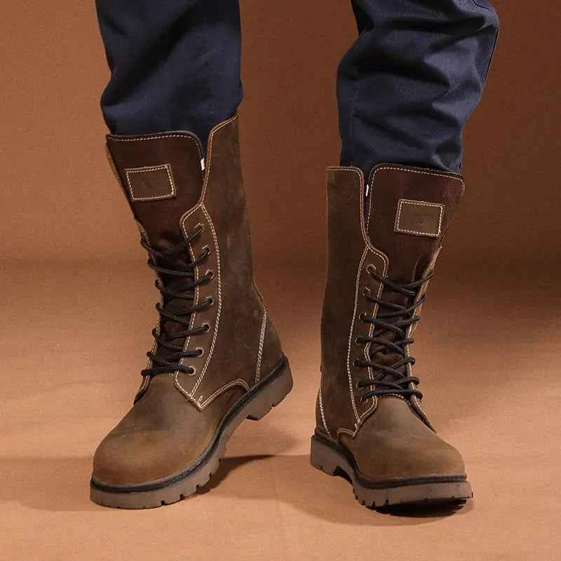 Men's Waterproof Leather Martin Boots | Hiking & Combat Boots
