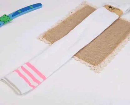Striped Over-the-Knee Socks for Women - College Style Knee-High Fashion Socks